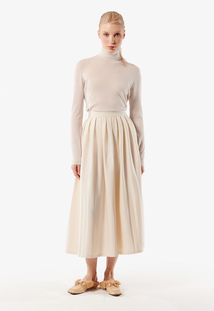 Box pleated maxi dress shop