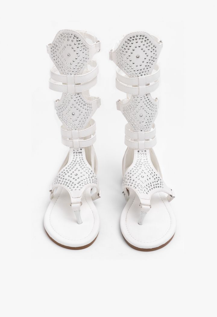 Gladiator crystal sandals outlet