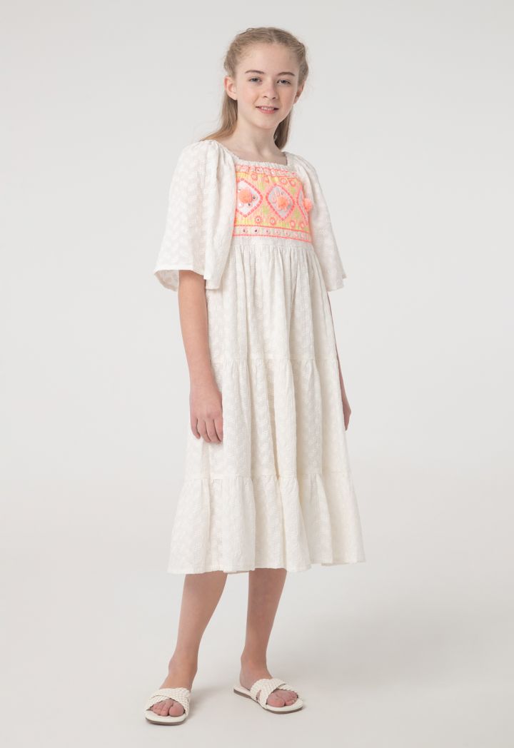 Cold shoulder tiered dress shop