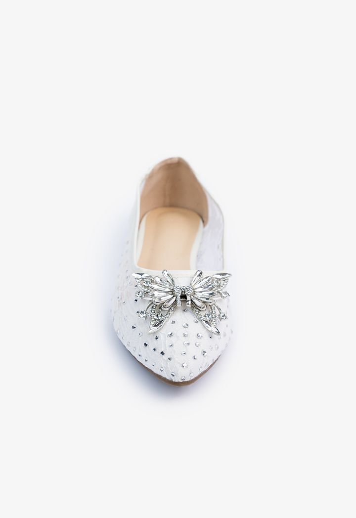Lace ballerina flats clearance