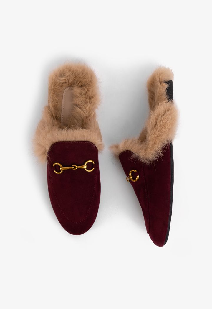 Mules faux fur 2025