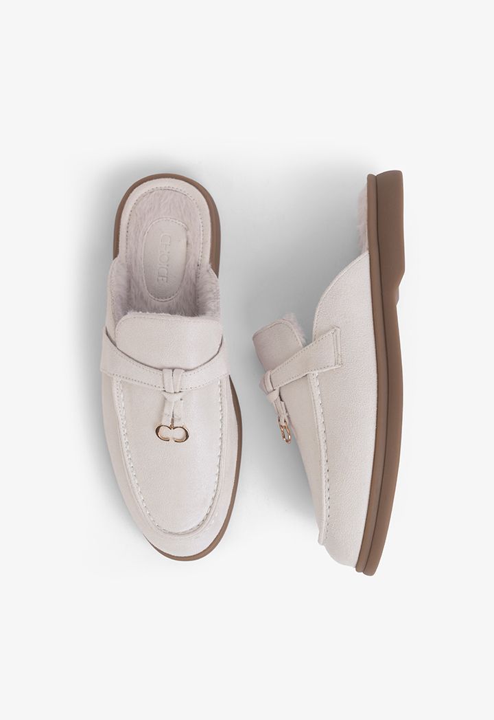Faux fur lined mules store