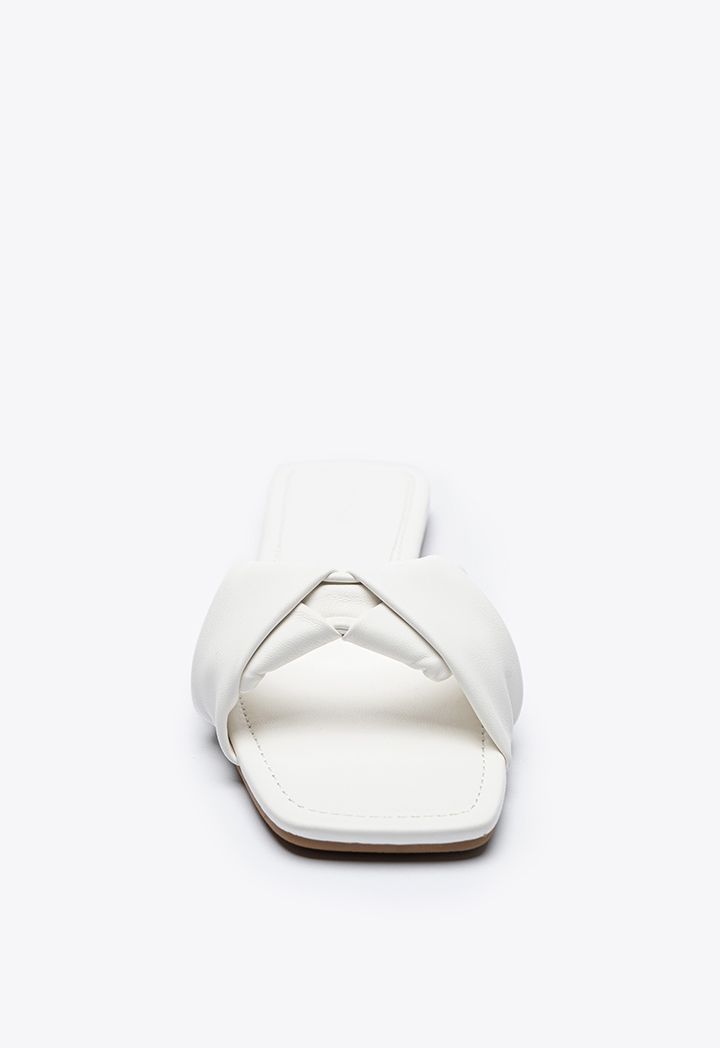 Twisted Single Band Strap Flat Sandals Sale