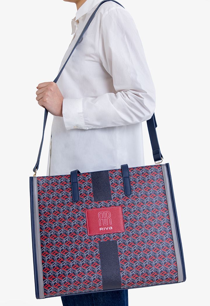 Large monogram tote store