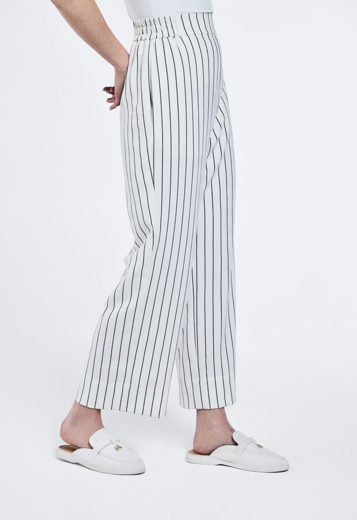 Monki striped trousers hot sale