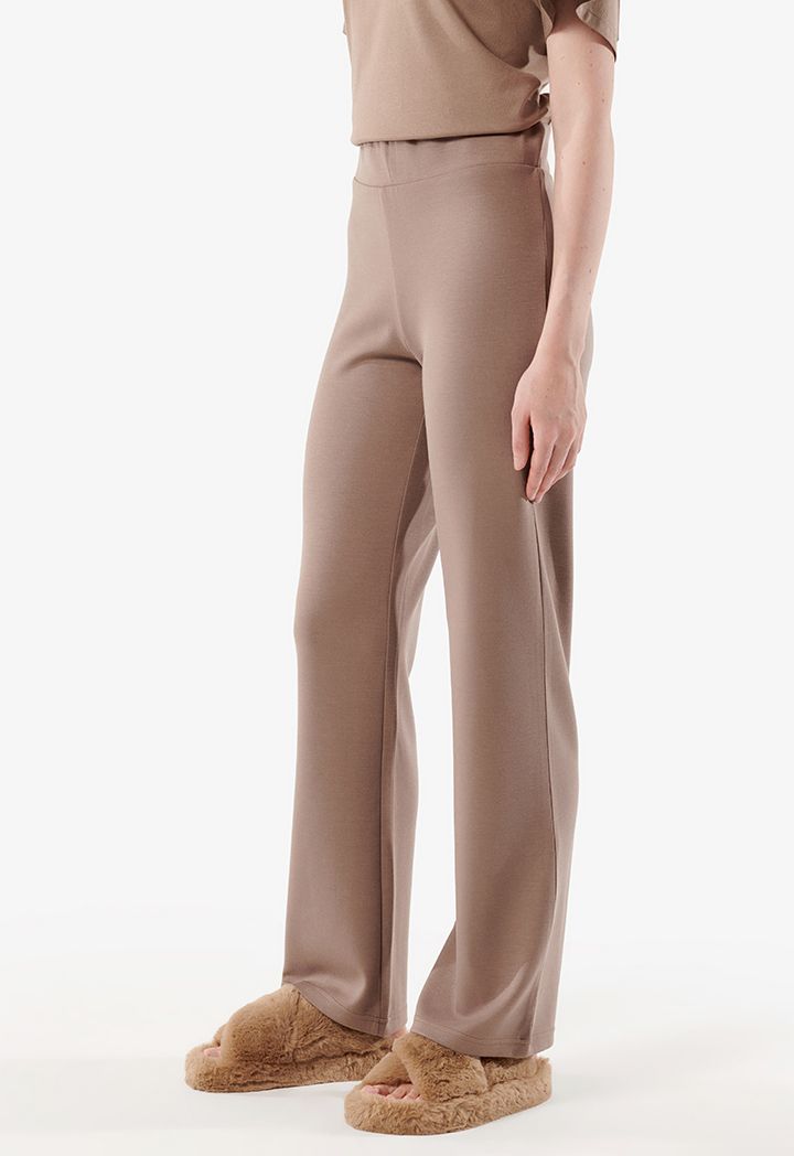 Straight leg knit pants discount