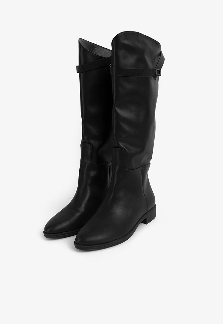 Solid Below Knee Winter Boots