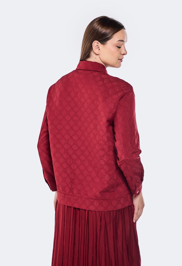 Embroidered quilted jacket online