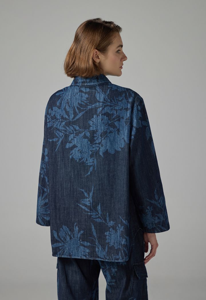 Denim printed shirts online