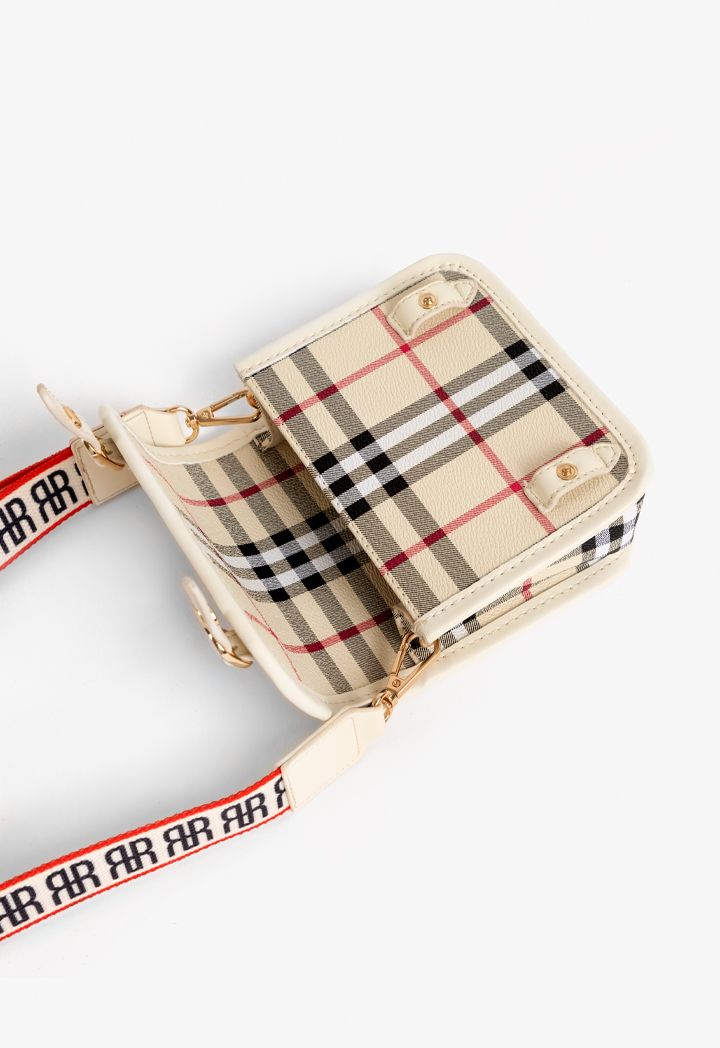 Checked Crossbody Bag