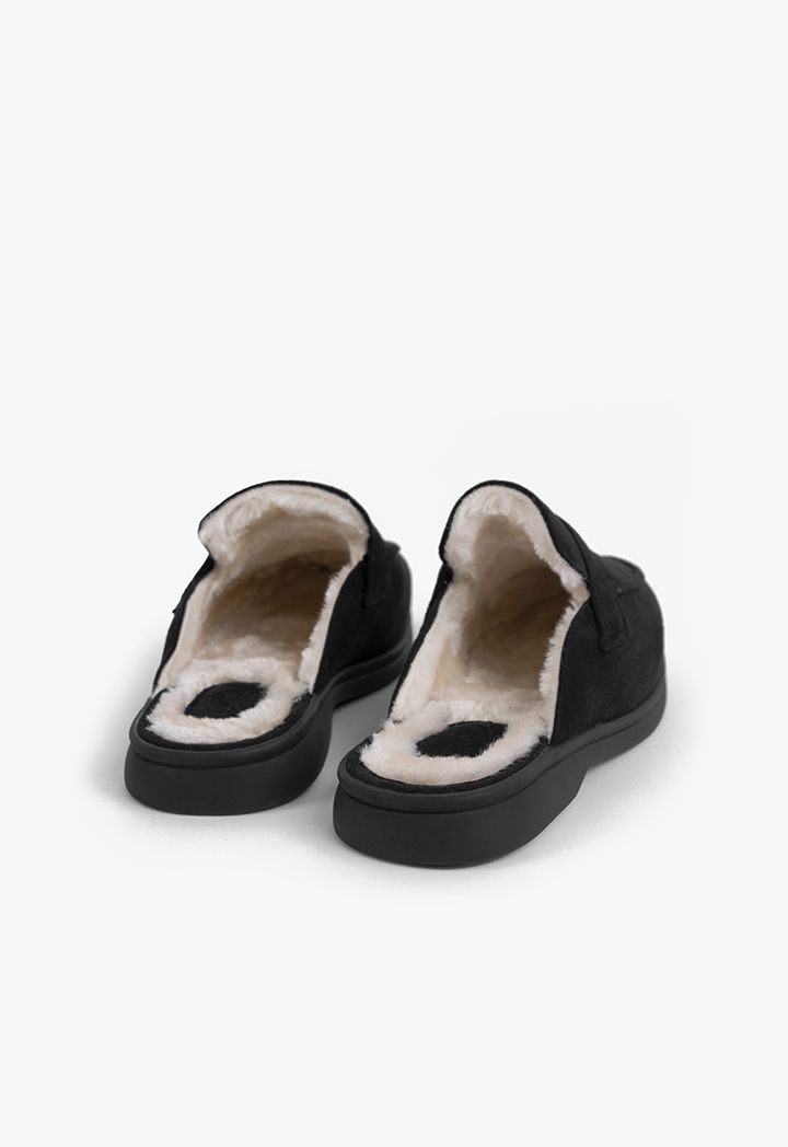 Faux Fur Lined Mules