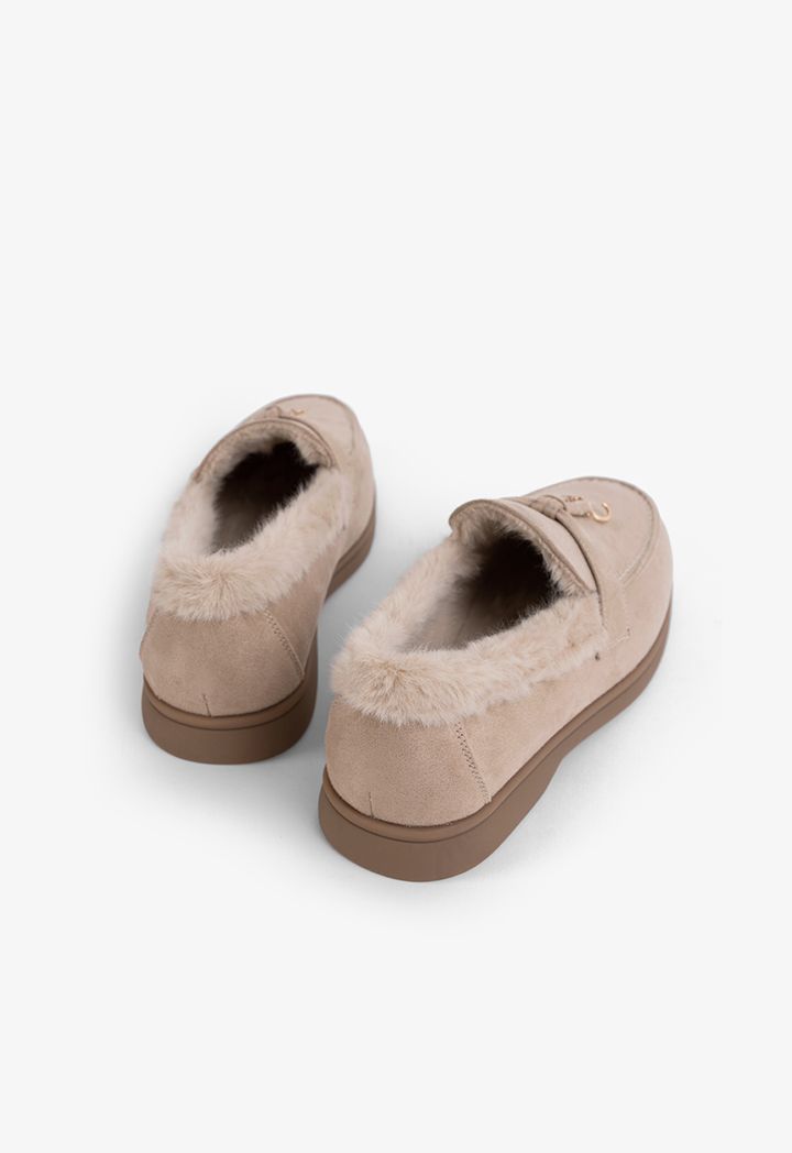 Faux Fur Lined Loafers