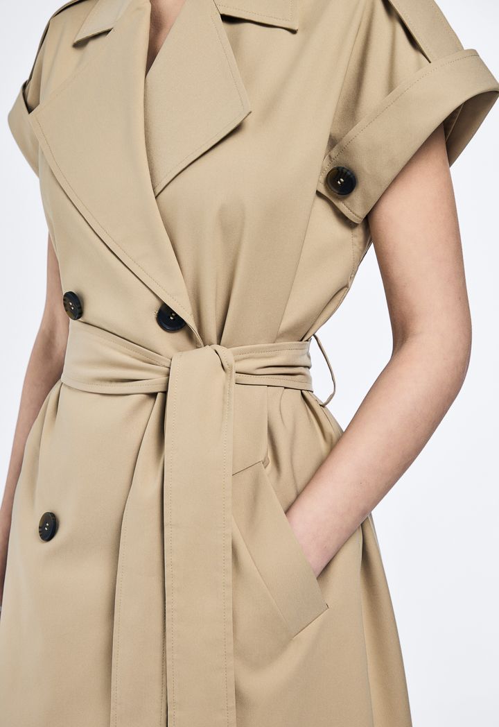 Short trench coat dress online