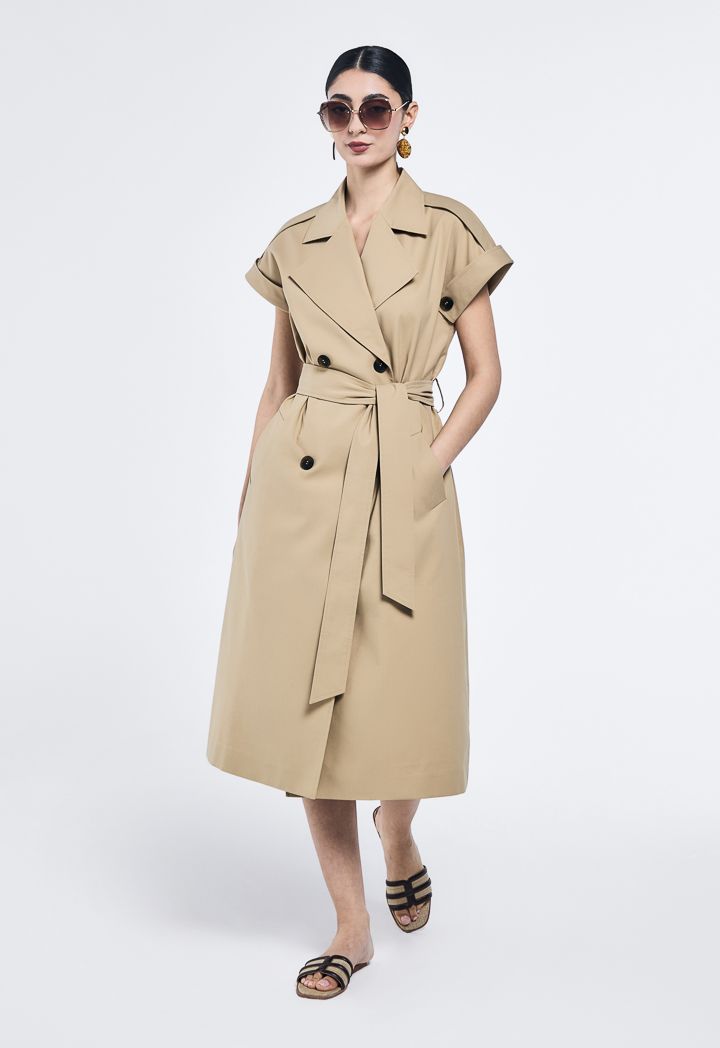 Trench coat sleeveless discount