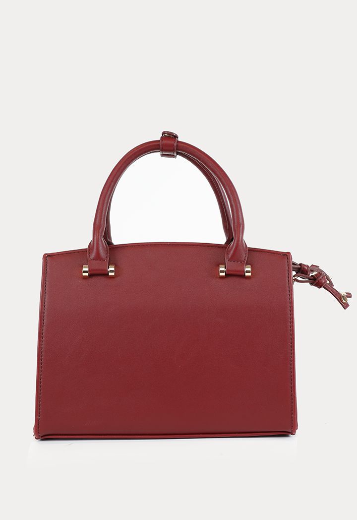 Chic Top PU Leather Handle Hand Bag Sale