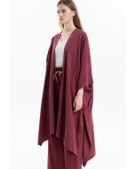 Solid Tent Loose Fit Open Cardigan -Sale