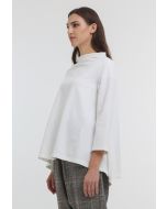 Solid Tunnel Kneck Blouse -Sale