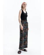 Wide Pants With Paisley Prints -Sale