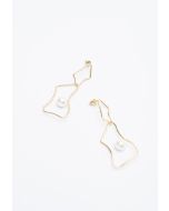 Double Drop Pearl Earrings -Sale