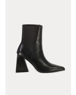Solid PU Leather Ankle Length Chelsea Boots -Sale