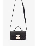 Classic Textured Printed Leather Hand Bag -Sale
