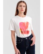 Printed Short Sleeve T-shirt -Sale
