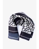 Two-Toned Monogram Square Scarf