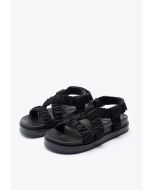 Ruched Criss-Cross Sneaker Sandals -Sale
