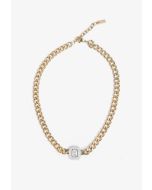Crystal Embellished Chunky Chain Necklace