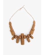 Earthy Thread Wrapped Necklace