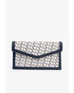 Two-Toned Printed Monogram Pouch