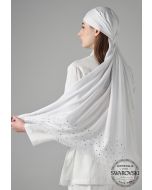 Crystal Embellished Shawl Hijab
