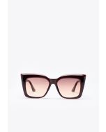 Square Flat Frame Cat Eye Sunglasses