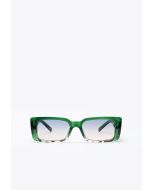 Rectangular Frame Mild Tinted Sunglasses