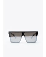 Big Frame Square Top Rivet Sunglasses