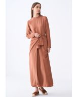 Tie-Waist Crinkled Wrap Skirt- Ramadan Style