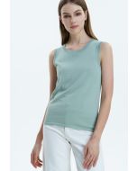 Knitted Sleeveless Top -Sale