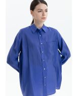 Solid Front Pocket Shirt -Sale