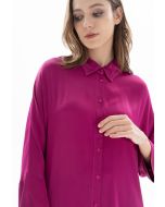 Casual Solid Oversize Shirt -Sale