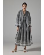 Contrast Sleeveless Maxi Dress - Ramadan Style