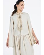 Sequin Embroidered Bell Sleeves jacket