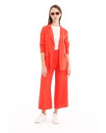 Solid Wide Legged Button Trouser -Sale