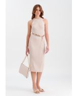 Knitted Sleeveless Bodycon Dress -Sale