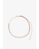 Chain With Pearly Details Necklace -Sale