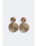 Hammered Circle Earrings