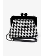 Houndstooth Woven Clutch