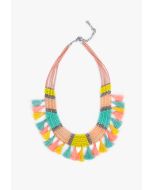 Vivid Multicolored Beaded Necklace