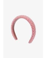 Quilted Geometrical Crystal Embellished Headband