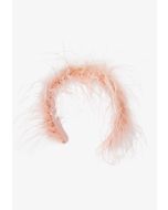 Vibrant Faux Feather Plain Headband