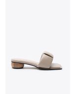 Wide Padded Open Toe Puffy  Band Sandals -Sale